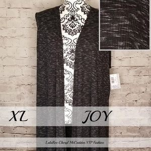 Lularoe Black/ Grey Heathered XL Joy NWT